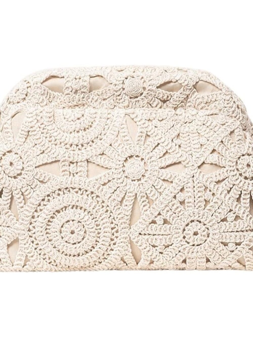 Women's Crochet Purses Wedding Prom Summer Beach Bag Dumpling Cloud Evening Clut